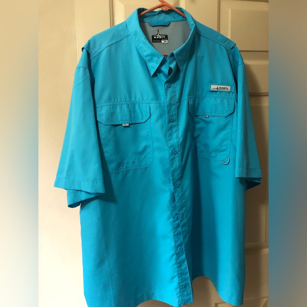 Habit men’s vented shirt-sleeve shirt